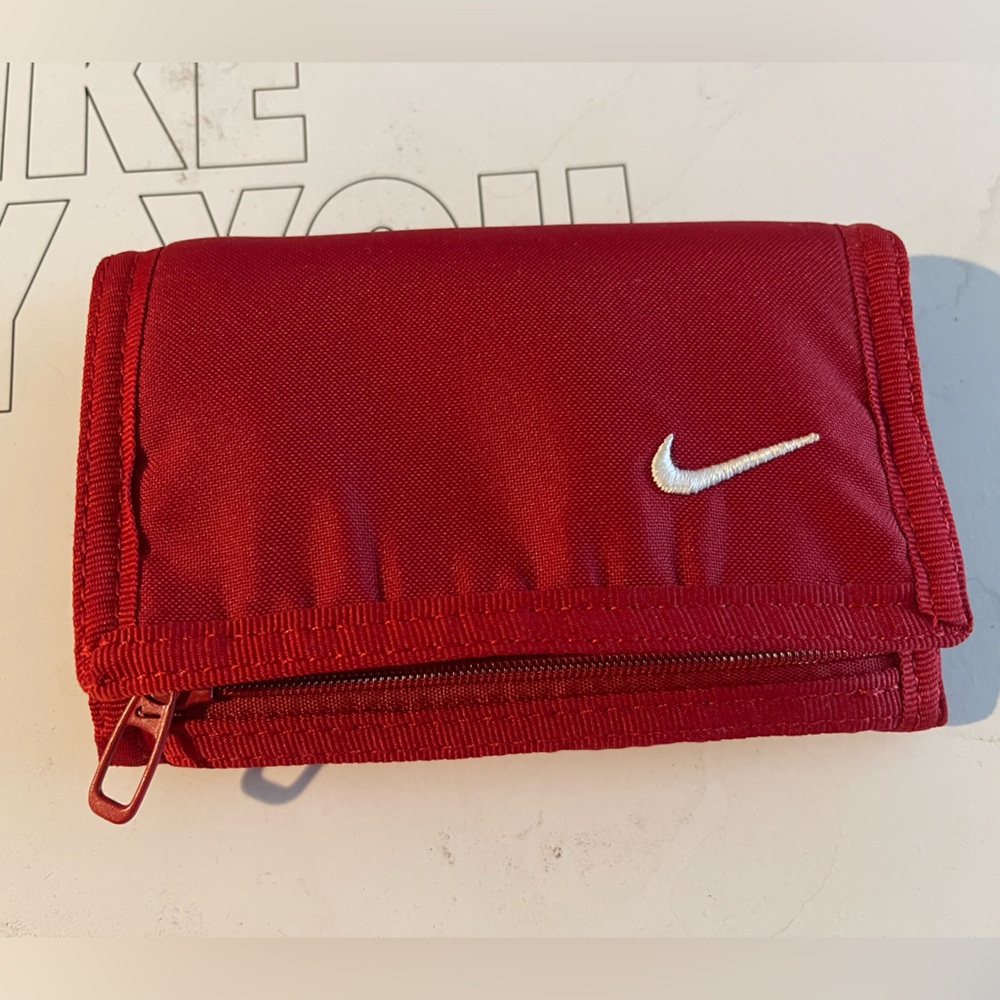 Nike Crimson Wallet with White Logo